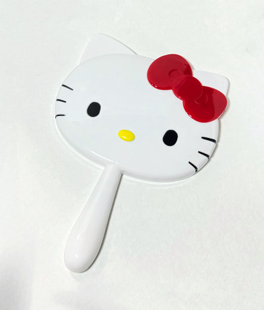 Hello kitty hand held mirror